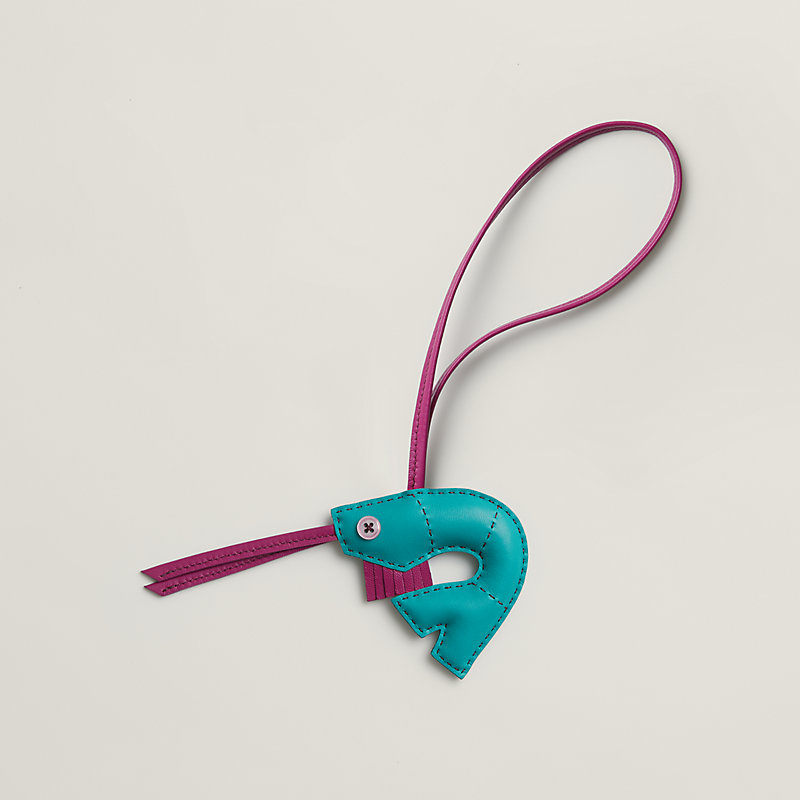 新品　エルメス　シュリンプ　チャーム エルメス シュリンプ プティアッシュ アニューミロ赤黄 バッグチャーム